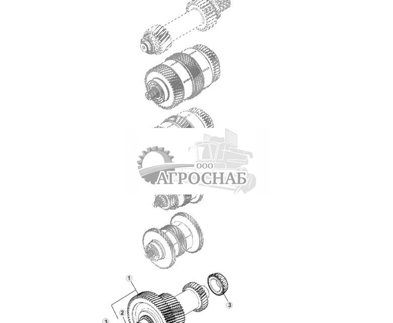 YZ107371 Вал шестой ступени в сборе - ST761936 75.jpg